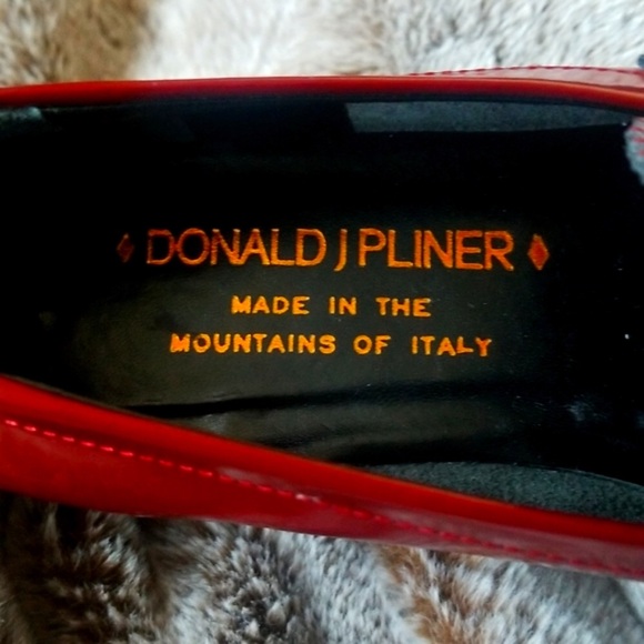 DONALD PLINER Leather Loafers size 6.5 - Picture 4 of 6